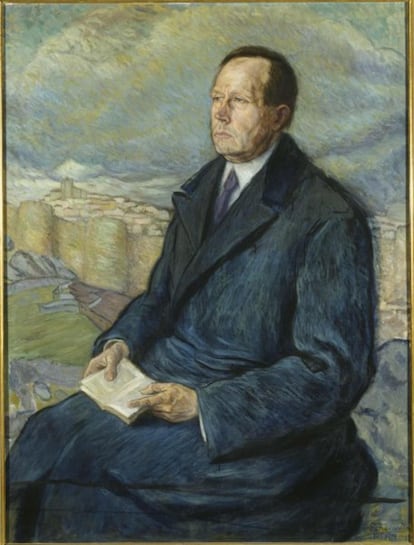 Retrato de Azorín en 1922, obra de Juan de Echevarria.