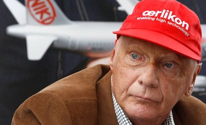 Imagen de Niki Lauda en el año 2009, cuando aún era propietario de la aerolínea Niki.