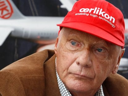 Imagen de Niki Lauda en el año 2009, cuando aún era propietario de la aerolínea Niki.