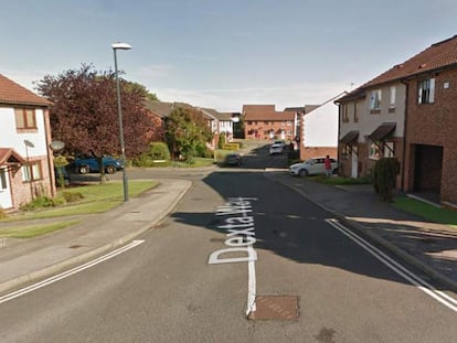 La calle Dexta de Teeside, donde se encuentra la casa de la mujer fallecida.