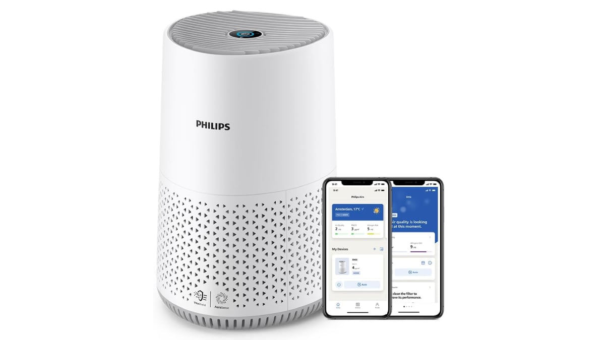 Purificador de aire Philips con filtro HEPA.
