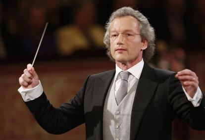 Franz Welser-Moest, durante el concierto de Año Nuevo en Viena.