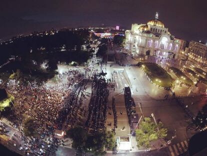 La manifestaci&oacute;n del 15 de septiembre concluy&oacute; sin poder llegar al Z&oacute;calo de la Ciudad de M&eacute;xico.