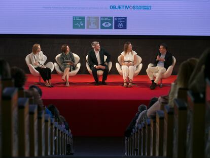 Una de las mesas de debate en el evento de Healthy Cities.