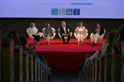 Una de las mesas de debate en el evento de Healthy Cities.