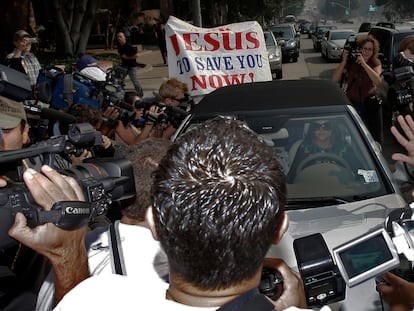 Britney Spears llega a un juzgado de Los Ángeles en octubre de 2007.