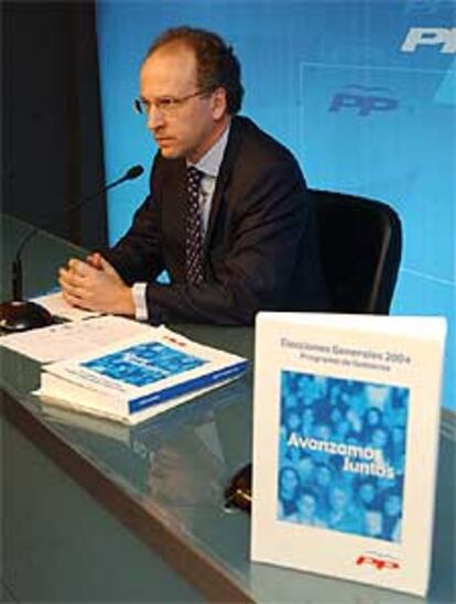 Gabriel Elorriaga, coordinador del programa electoral del PP.