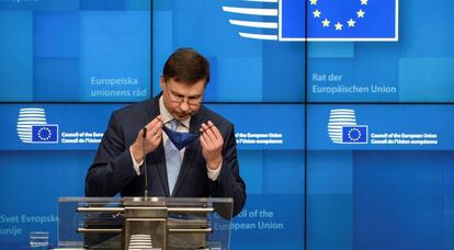 El vicepresidente económico de la Comisión, Valdis Dombrovskis. REUTERS