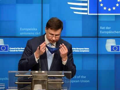 El vicepresidente económico de la Comisión, Valdis Dombrovskis. REUTERS