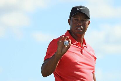 Tiger Woods, durante la jornada del domingo.