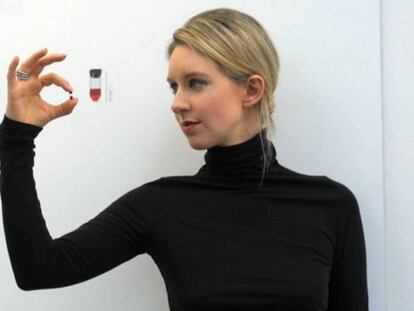 Elizabeth Holmes, fundadora y directora ejecutiva de Theranos, que promet&iacute;a ser capaz de llevar a cabo an&aacute;lisis de sangre sin agujas