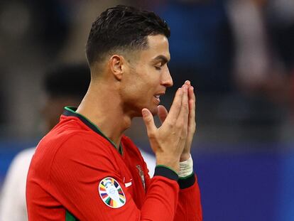 Cristiano Ronaldo, en un reciente partido de la Eurocopa.