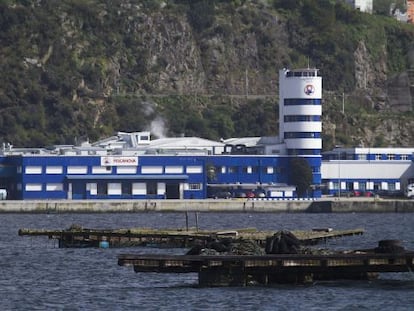 Sede principal de Pescanova en Chapela, en la r&iacute;a de Vigo.