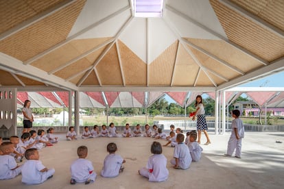 Aula principal de la Bang Nong Saeng Kindergarten. |