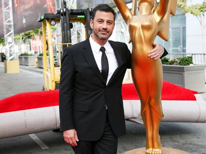 Jimmy Kimmel, en los preparativos de los premios Emmy de 2016.