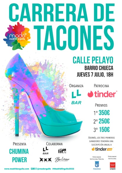 Cartel oficial de la 21ª edición de la Carrera de Tacones.