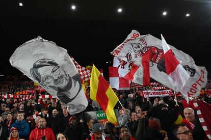 La grada de Anfield durante el Liverpool-Real Madrid del pasado martes.