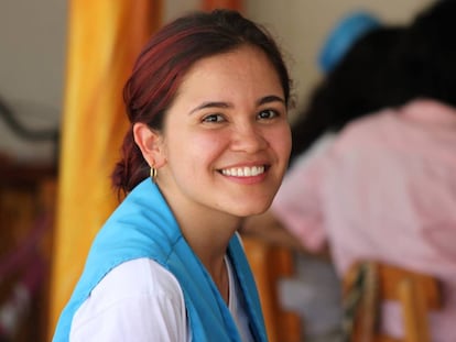 Silvia Cristina Moreno Sierra, trabajadora social de Aldeas Infantiles SOS en La Guajira (Colombia).