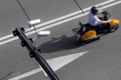 Cámaras para la vigilancia del tráfico en Madrid.