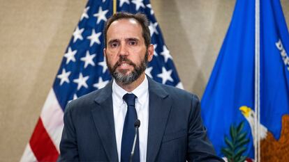 Jack Smith, en junio de 2023, tras la imputación de Donald Trump por los papeles de Mar-a-Lago.