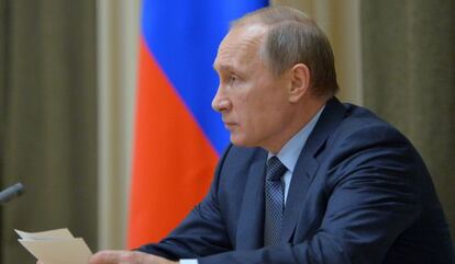 Putin en una reunión el jueves.