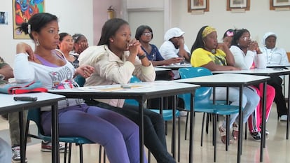 Reunión de sindicatos de empleadas domésticas en Colombia.