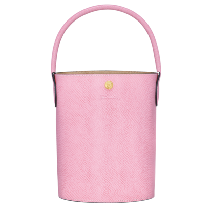 Bring a touch of color to autumn with this Longchamp bucket bag in a textured pink leather. €290/$335.