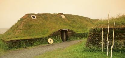 Casas vikingas en Canadá.