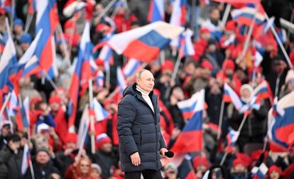 Vladímir Putin, durante su discurso del pasado sábado en Moscú.