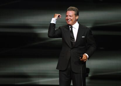 El cantante Luis Miguel durante una de sus presentaciones.