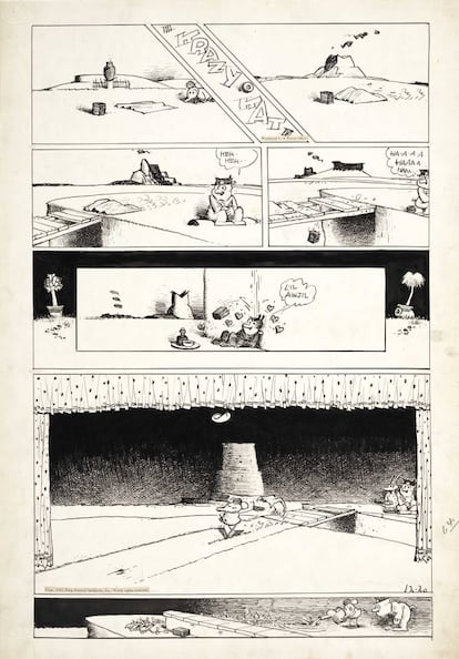 La creación más popular de George Herriman fue la tira 'Krazy Kat' (1913-1944), considerada por la revista 'The Comics Journal' como el mejor cómic del siglo pasado.