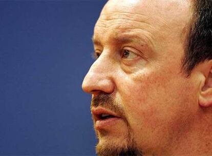 Rafa Benítez, durante la rueda de prensa previa al partido contra el Chelsea.