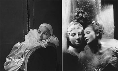 Greta Garbo, en 1946 (a la izquierda), y Marlene Dietrich, en 1935, retratadas por Cecil Beaton. 

/ SOTHEBY&#39;S