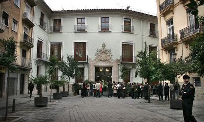 El Palau de Cerveró, sede del instituto López Piñero, el día de la inauguración de su restauración.