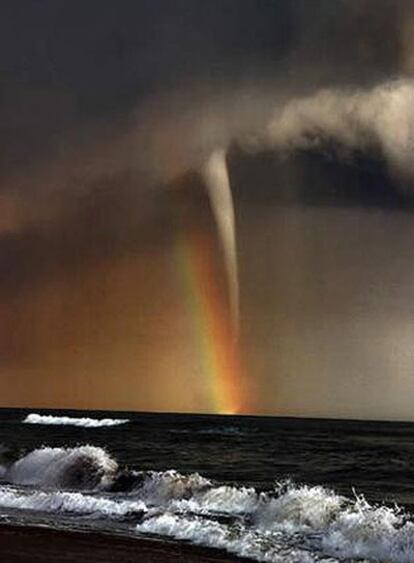 Un tornado en Cataluña en 2005.