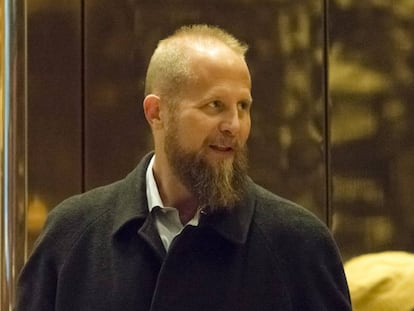 Brad Parscale en la Torre Trump de Nueva York.