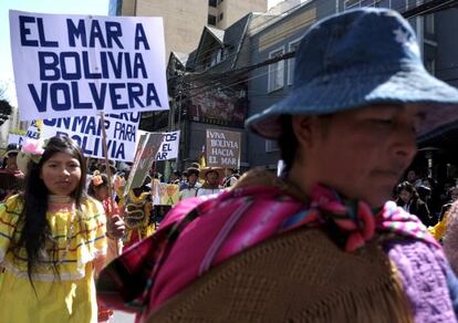 Manifestación en La Paz el pasado 3 de agosto.