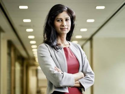 Gita Gopinath, economista jefa del FMI. 