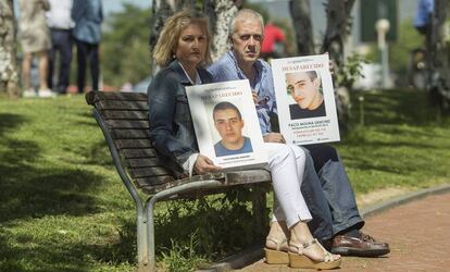 Rosa Sánchez e Isidro Molina, padres de Paco Molina, menor de 16 años desaparecido en el año 2015, en una imagen de 2018.