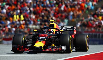 Verstappen, durante el GP de Austria.