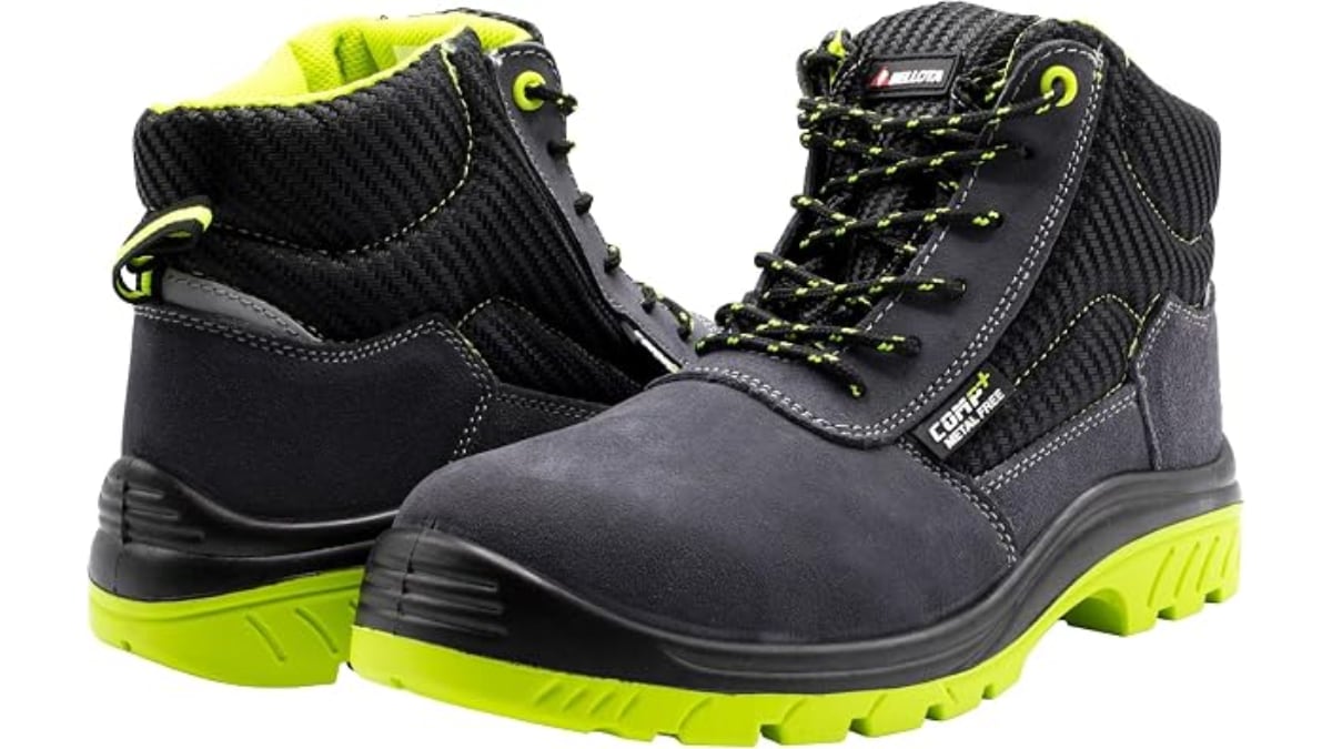 Botas de seguridad con forro acolchado.