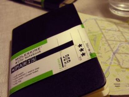 Cuaderno de viajes de París de Moleskine