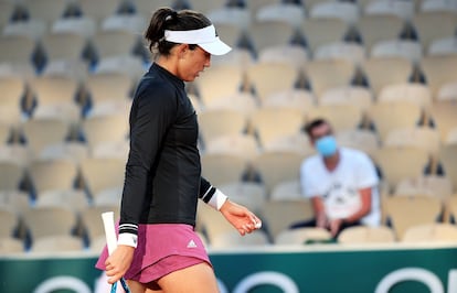 Garbiñe Muguruza en Roland Garros