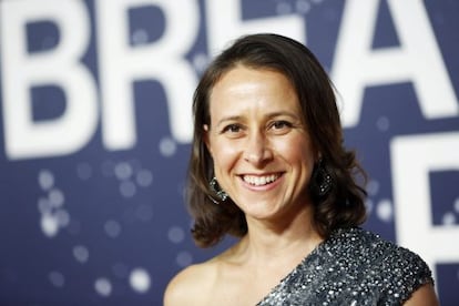 Anne Wojcicki, em uma cerimônia de premiação em novembro na Califórnia.