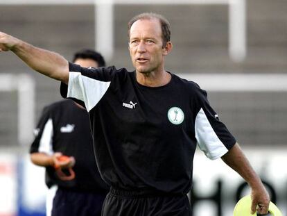 Gabriel Humberto Calderón, con la selección saudí.