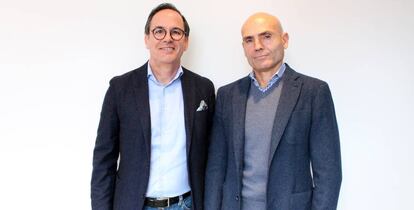 Juan Pablo Giménez, consejero delegado de Increnta, y Miguel Artero, presidente de Salesland