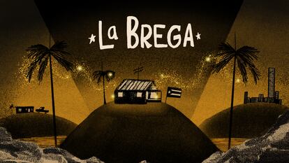 Promotional image for 'La Brega' podcast.