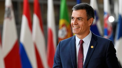 Acting Spanish PM Pedro Sánchez in Brussels.