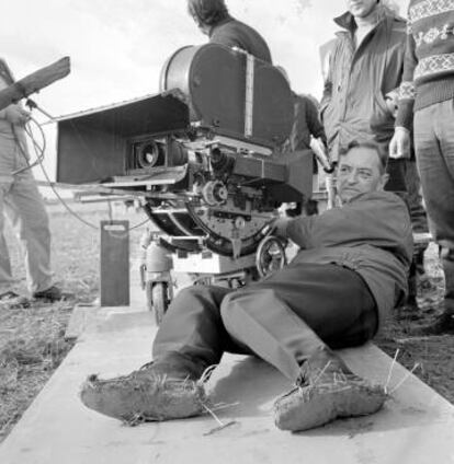 David Lean, en un rodaje.