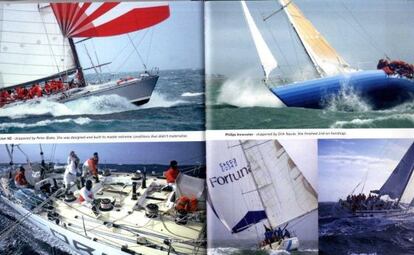 Cinco de los barcos participantes en la edición de 1985-86.